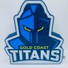 Gold Coast Titans NRL LED Sign Light - Bar, Mancave & Garage Sign