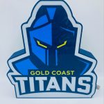 Gold Coast Titans NRL LED Sign Light - Bar, Mancave & Garage Sign