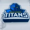 Gold Coast Titans NRL LED Sign Light - Bar, Mancave & Garage Sign - Image 5