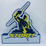 Melbourne Storm NRL LED Sign Light - Bar, Mancave & Garage Sign