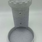 Marble Finish Castle Dice Tower - Board Game Accessory