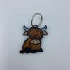 Cute Highland Cow Key Ring