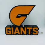 GWS Giants AFL LED Light Box Sign - Perfect for Bar or Man Cave