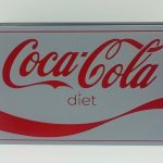 Diet Coca-Cola Light Box Sign - Great for Man Cave, Bar or Garage