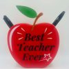 Custom Teacher Pen holder Apple - Great Teacher Thank You Gifts