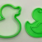 Cute Duck Cookie Cutter & Stamp - Sugar Cookie - Multiple sizes - Duckling
