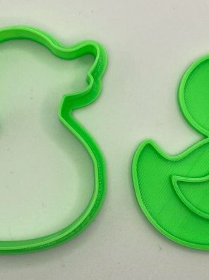 Cute Duck Cookie Cutter & Stamp - Sugar Cookie - Multiple sizes - Duckling