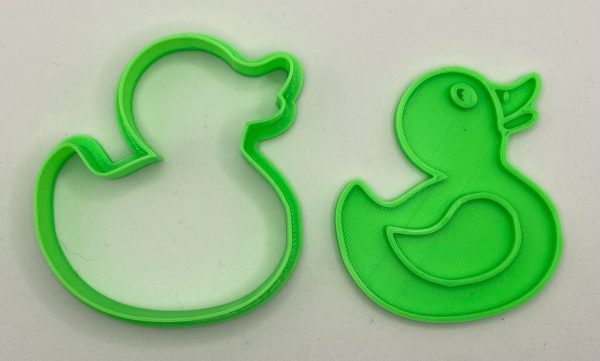 Cute Duck Cookie Cutter & Stamp - Sugar Cookie - Multiple sizes - Duckling