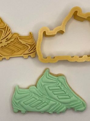 Soccer or Football Boots Cookie Cutter & Stamp - Sugar Cookie - Multiple sizes