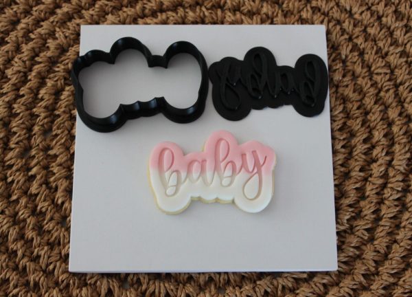 Baby Cookie Cutter & Stamp - Sugar Cookie - Multiple sizes - Baby Shower