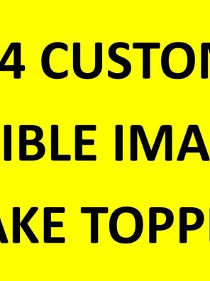 Personalised A4 Custom Edible Cake Topper - Your Own Image - Square/Rectangle