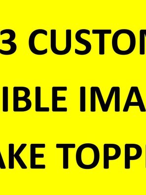 A3 Personalised Custom Edible Cake Topper