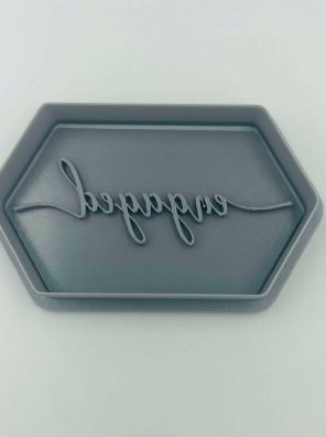 Engaged Cookie Cutter & Stamp - Sugar Cookie - Multiple sizes