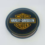 Premium Cork Base Harley Davidson Coaster Set with Holder - Bar or Mancave